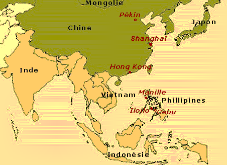 Carte de l'Extrême-Orient